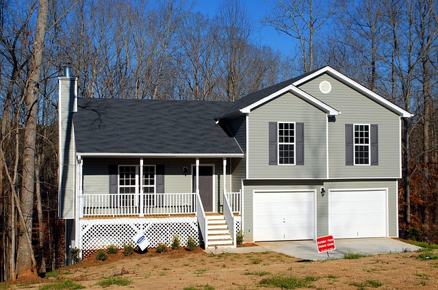 luxury property exterior with couple viewing premium home